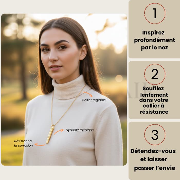 Revolvair ® - Le Collier de Respiration anti-tabac