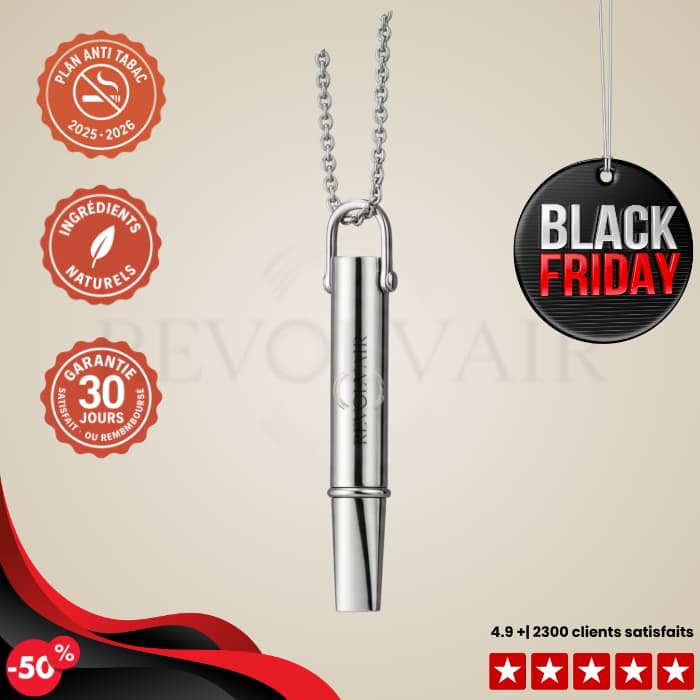 Revolvair ® - Le Collier de Respiration anti-tabac